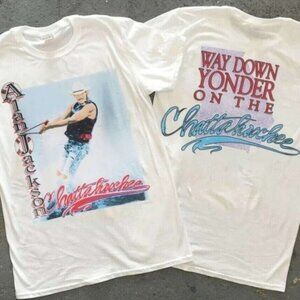 1992 Alan Jackson Way Down Yonder On The Chattahoochee T music shirt retro